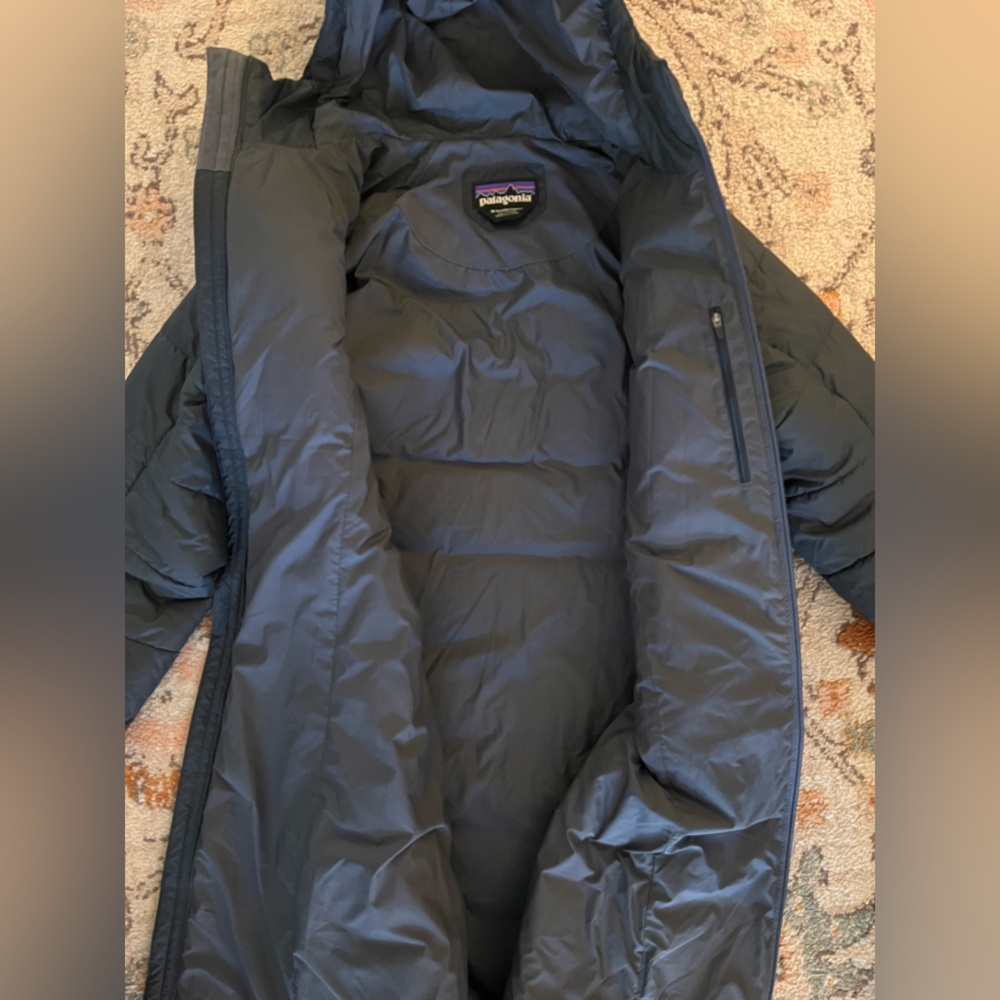 Patagonia Women's Parka Hooded Jacket SZ M Navy Blue - Picture 3 of 7